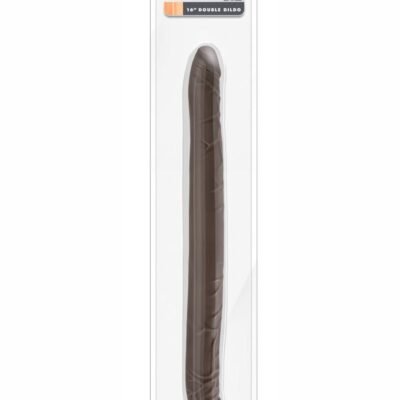 Dr. Skin Silver Collection Dildo doble 16in - Chocolate