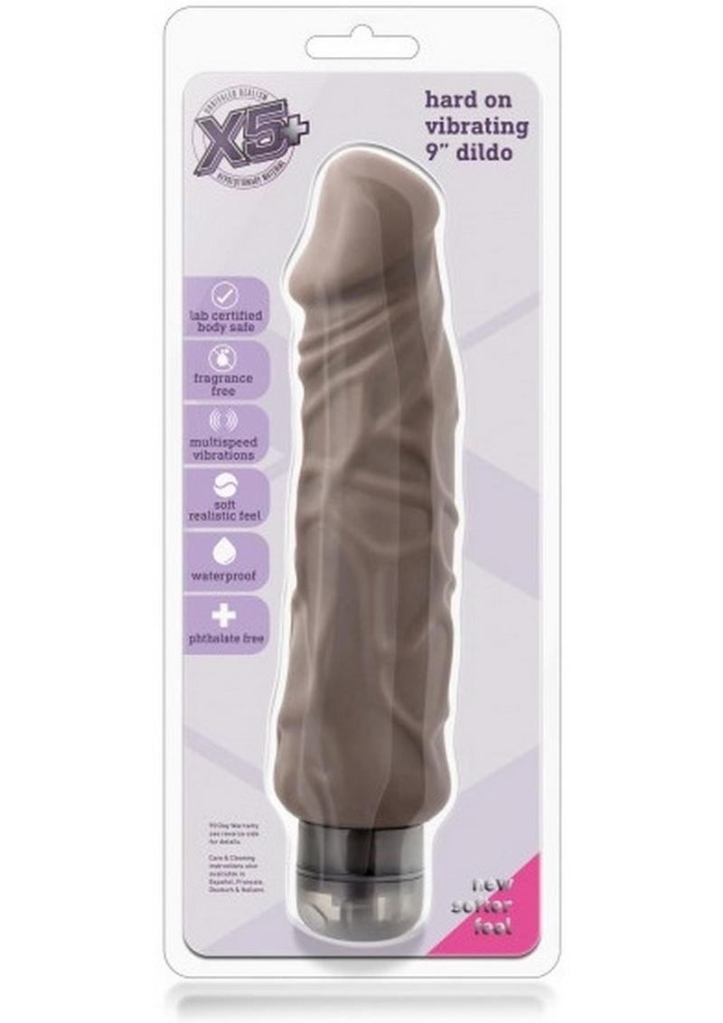 Vibrador Blush Novelties - X5 Plus Hard On Vibrating Dildo 9in - Caramel