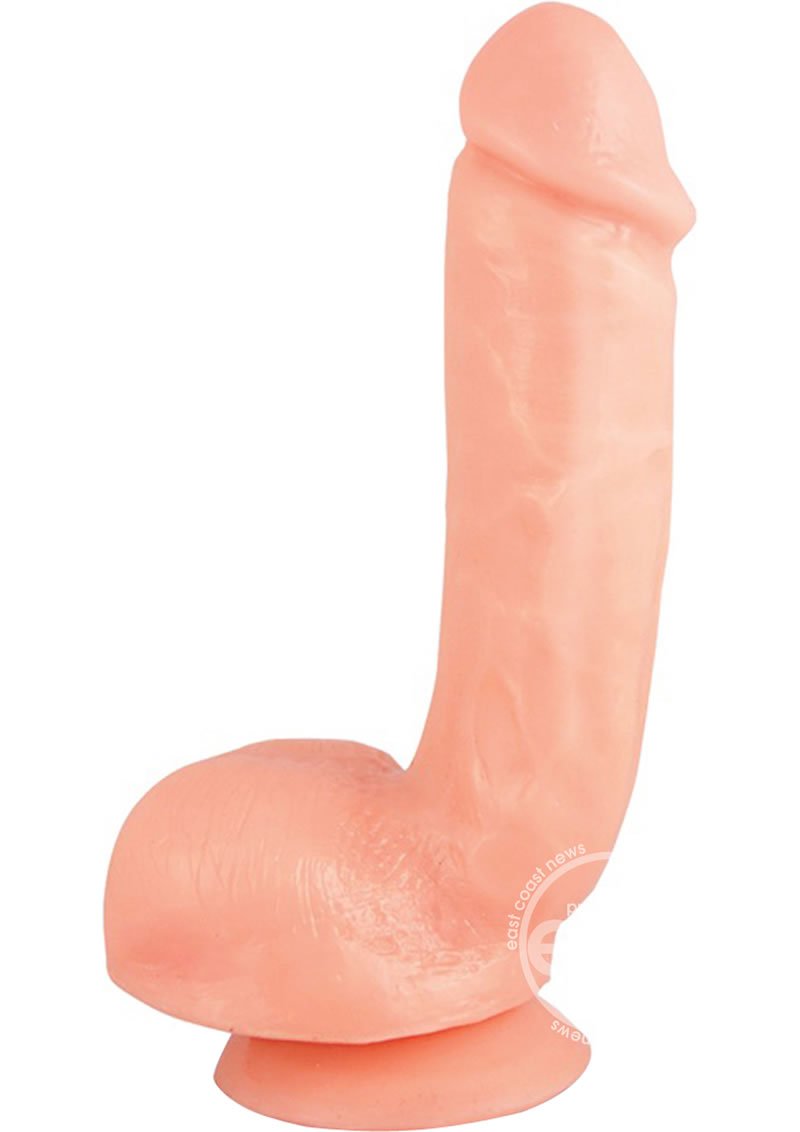 Dildo Blush Novelties - X5 Hard on Dildo With Balls 8.75in - Vanilla - Imagen 2