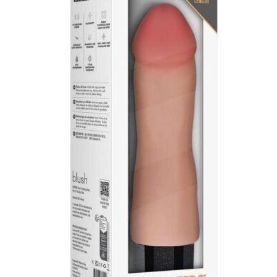 Dr. Skin Silicone Dr. Avery Recargable Dildo vibrador 7.5in - Vanilla