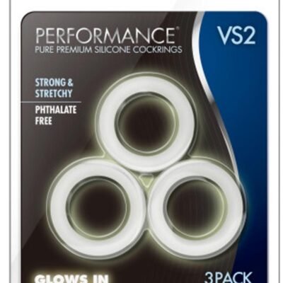 Performance VS2 Pure Premium Silicone Cock Rings - Small - White
