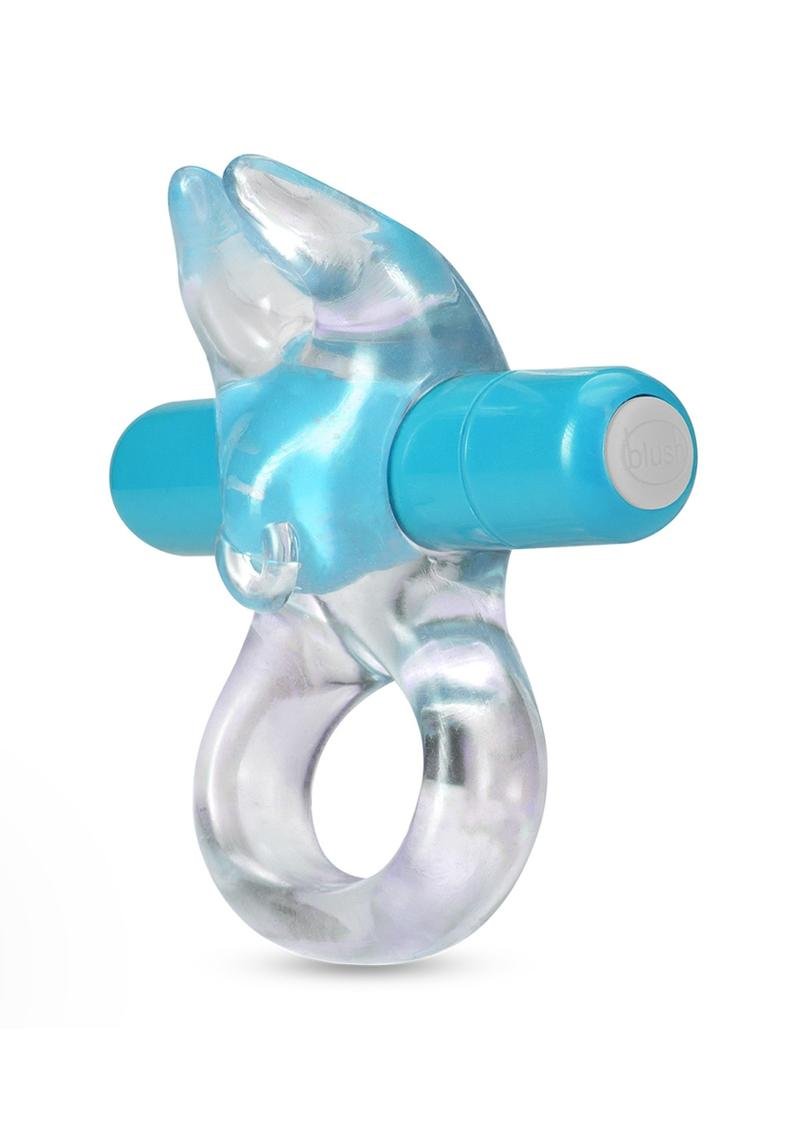 Play with Me Bull Vibrating Cock Ring - Blue - Imagen 2