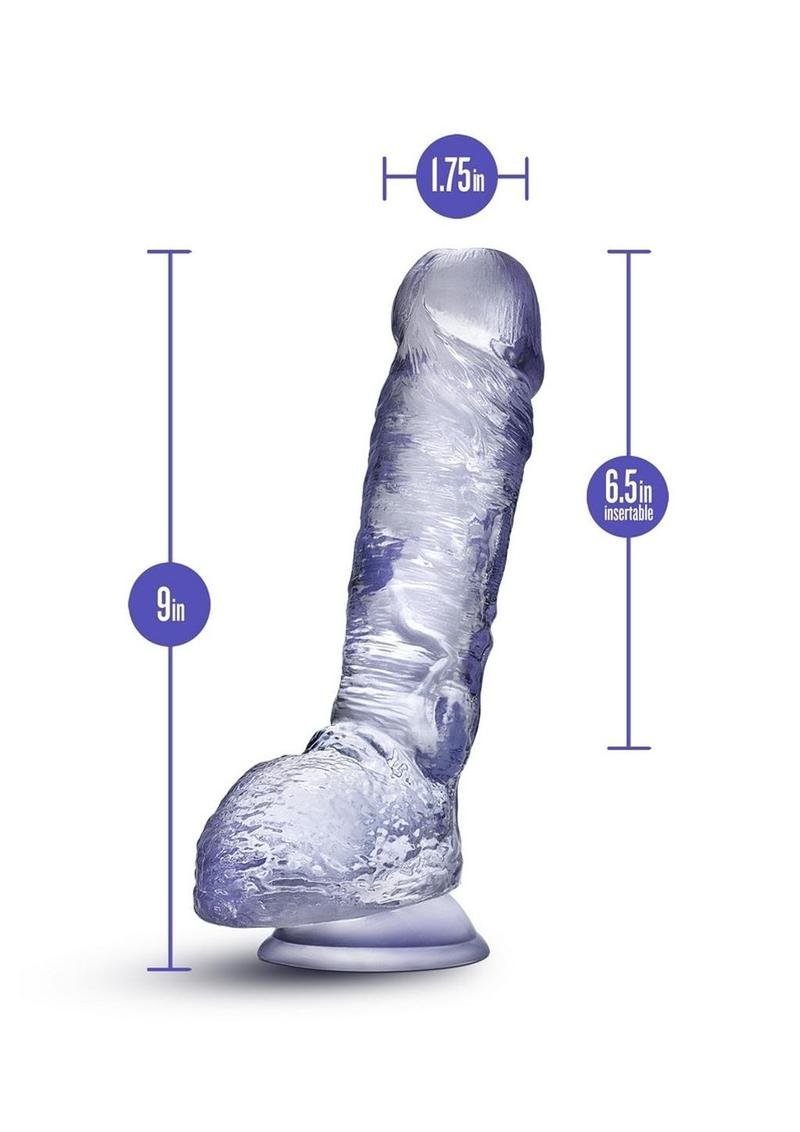 B Yours Plus Hearty N' Hefty Dildo base con ventosa - Clear - Imagen 2