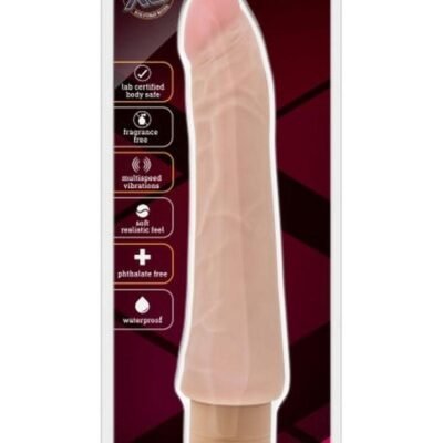 Vibrador Blush Novelties - X5 Plus Mambo Vibe Vibrating Dildo 8in - Vanilla