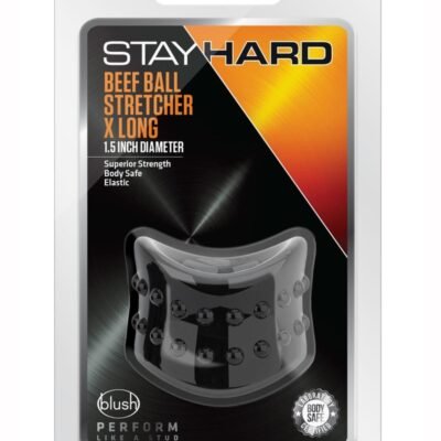 Juguete íntimo Blush Novelties - Stay Hard Beef Ball Stretcher X Long - Black