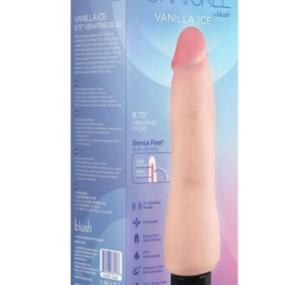 Au Naturel Vanilla Ice vibrador realístico 8.75in - Vanilla