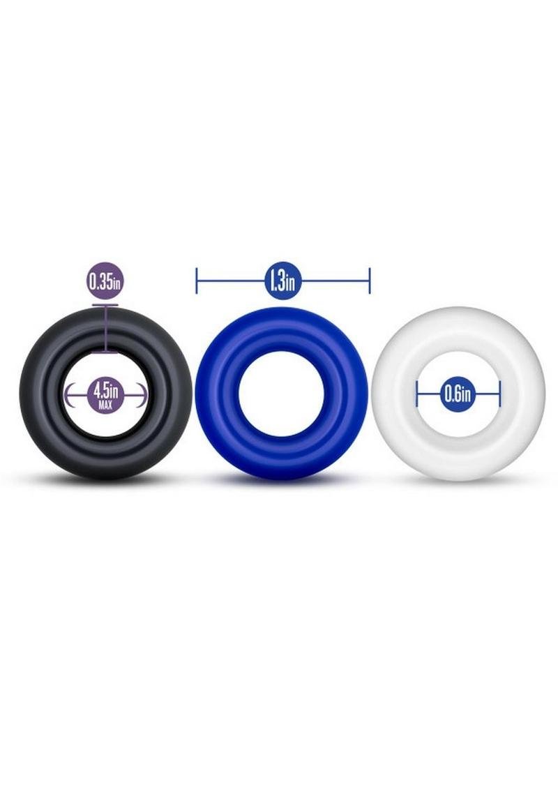 Juguete íntimo Blush Novelties - Stay Hard Donut Cock Rings Fishbowl (50 Per Bowl) - Assorted Colors - Imagen 2