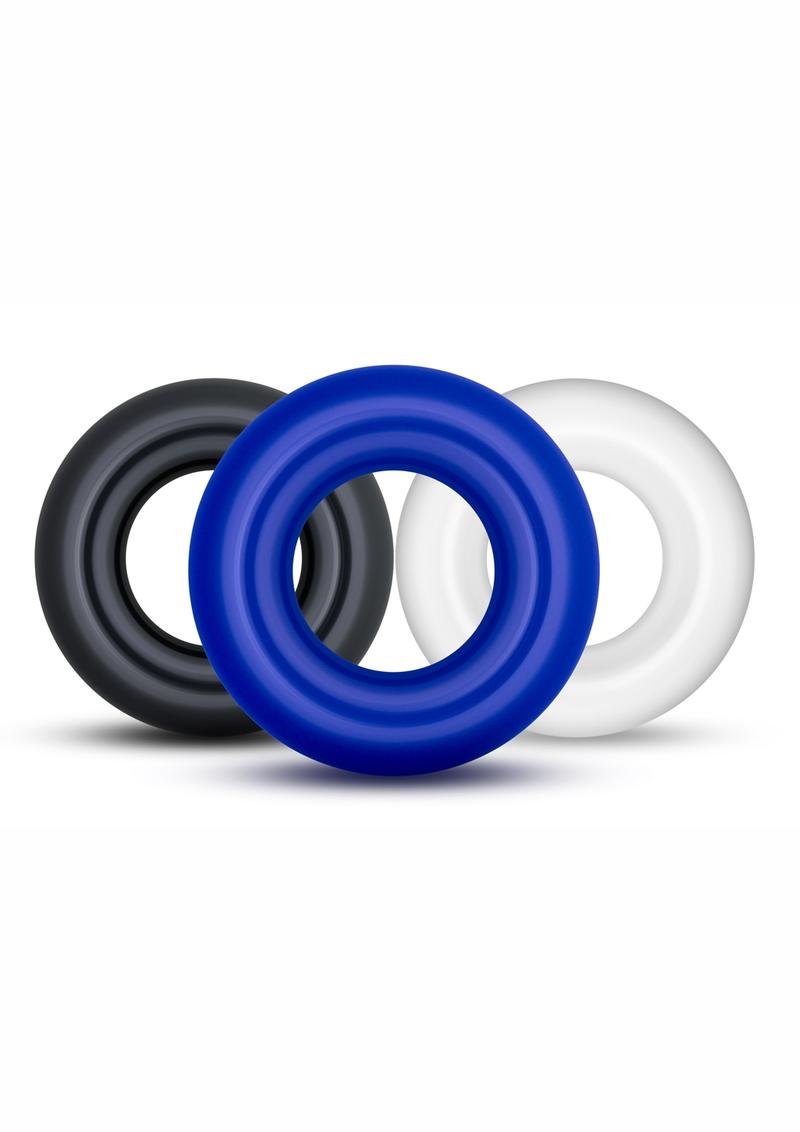 Juguete íntimo Blush Novelties - Stay Hard Donut Cock Rings Fishbowl (50 Per Bowl) - Assorted Colors