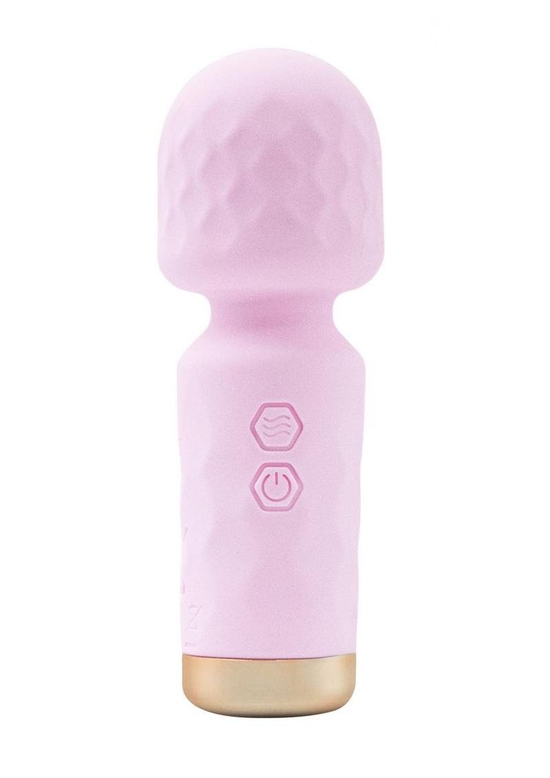 M'Lady Rechargeable Silicone Mini Vibrating Wand - Pink - Imagen 2