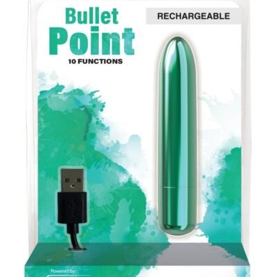 PowerBullet Bullet Point Recargable Vibrador - Teal
