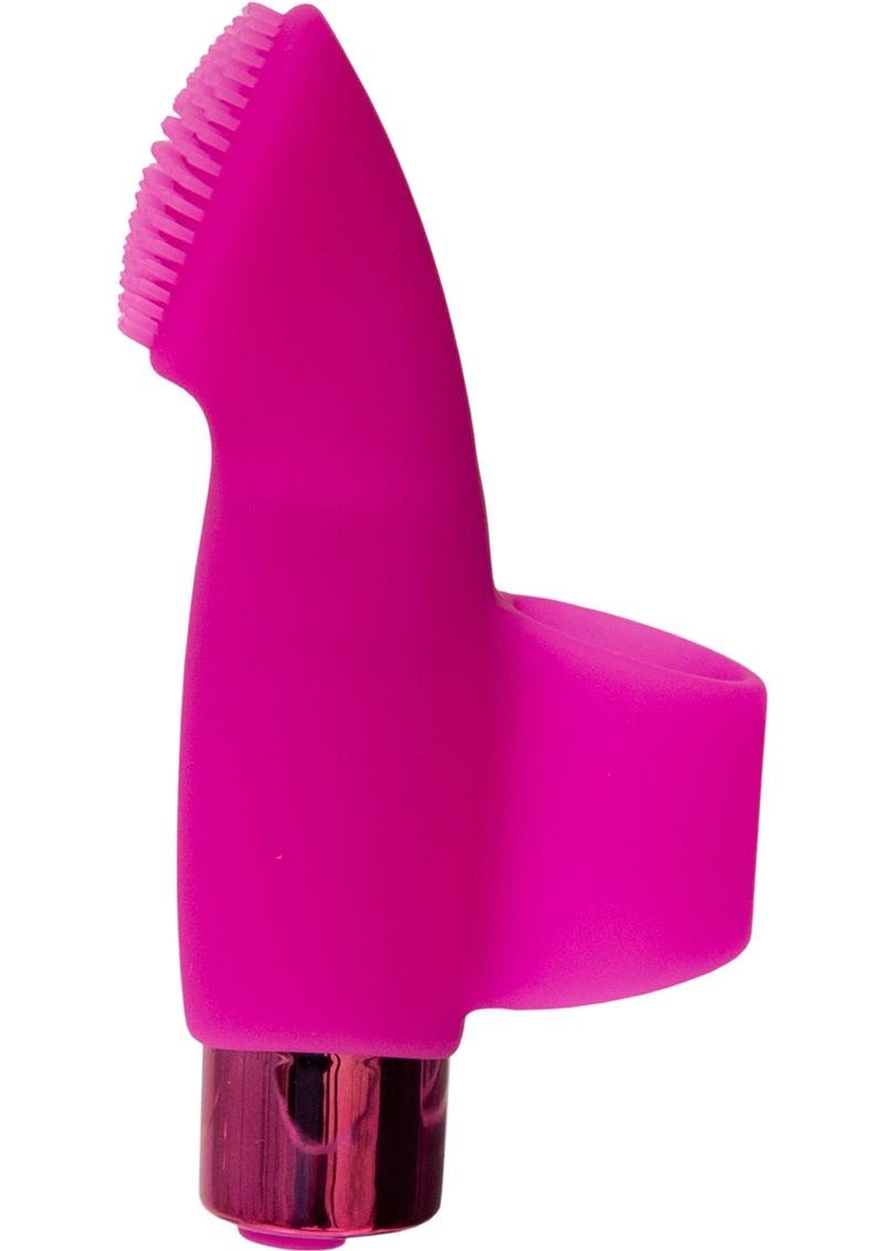 PowerBullet Naughty Nubbies Recargable Silicone Finger Masajeador - Pink - Imagen 2