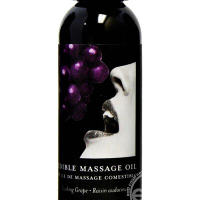 Aceite de masaje Earthly Body Hemp Seed Edible Massage Oil Gushing Grape 2oz