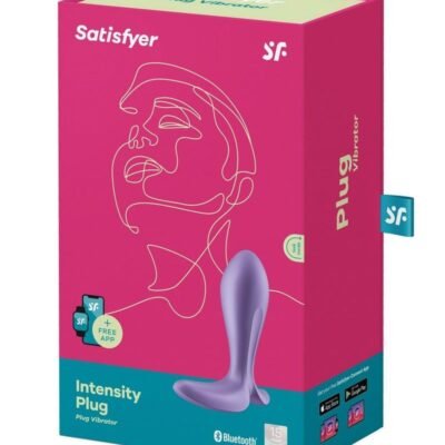 Intensity Plug Rechargeable Silicone Connect App Plug anal - Purple