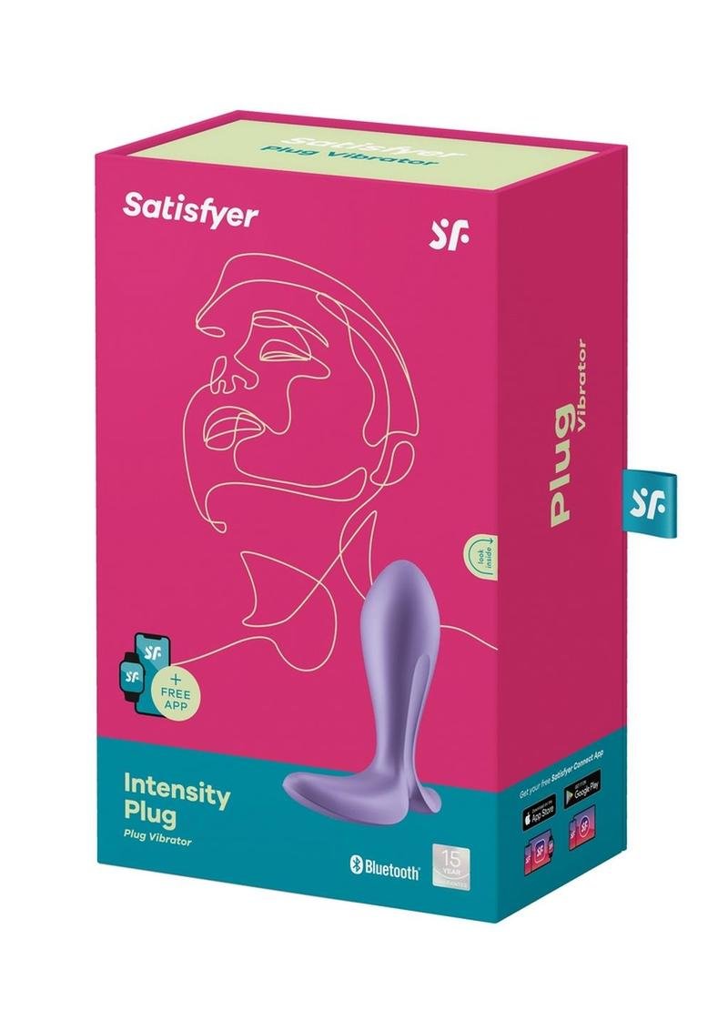 Intensity Plug Rechargeable Silicone Connect App Plug anal - Purple