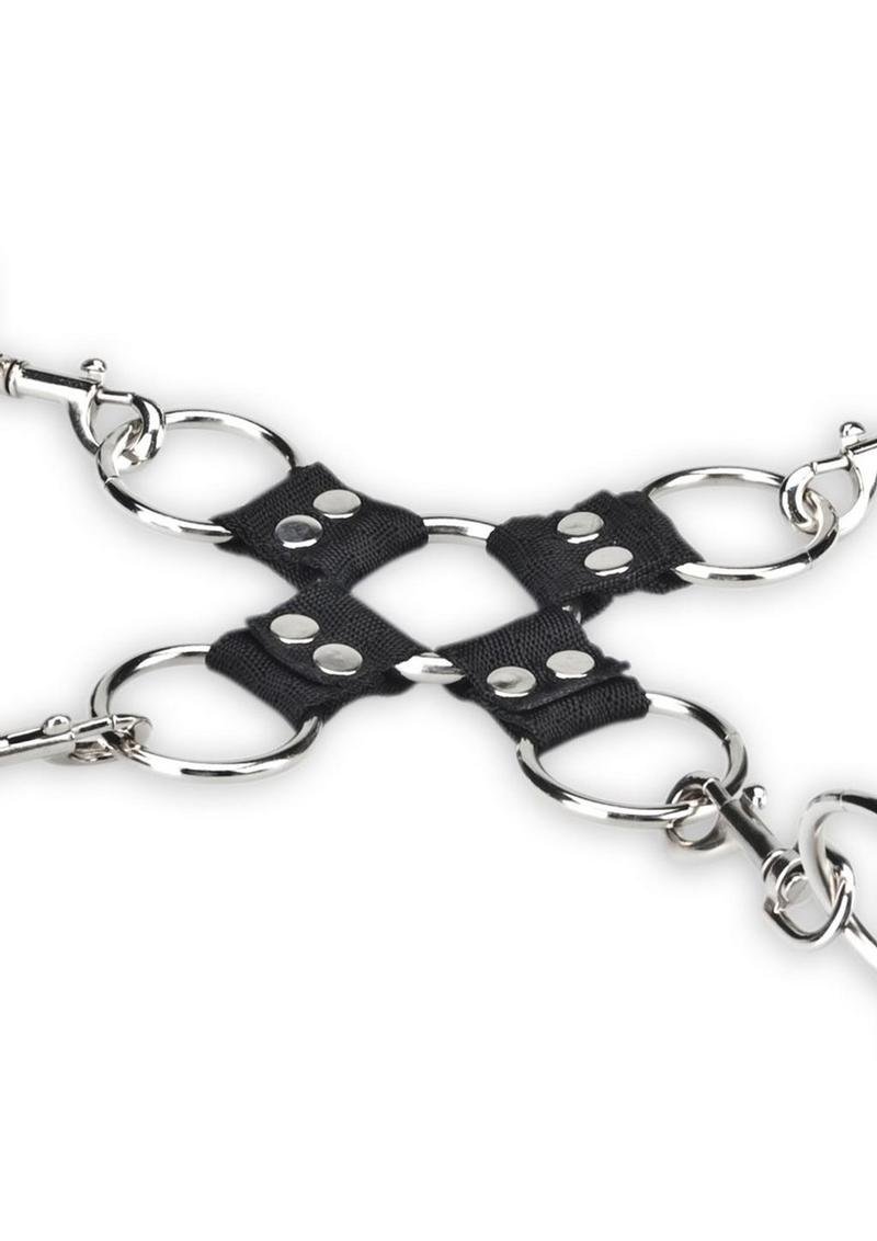 Juguete íntimo Electric Novelties - Lux Fetish Hogtie Set (5 piece set) - Black - Imagen 3