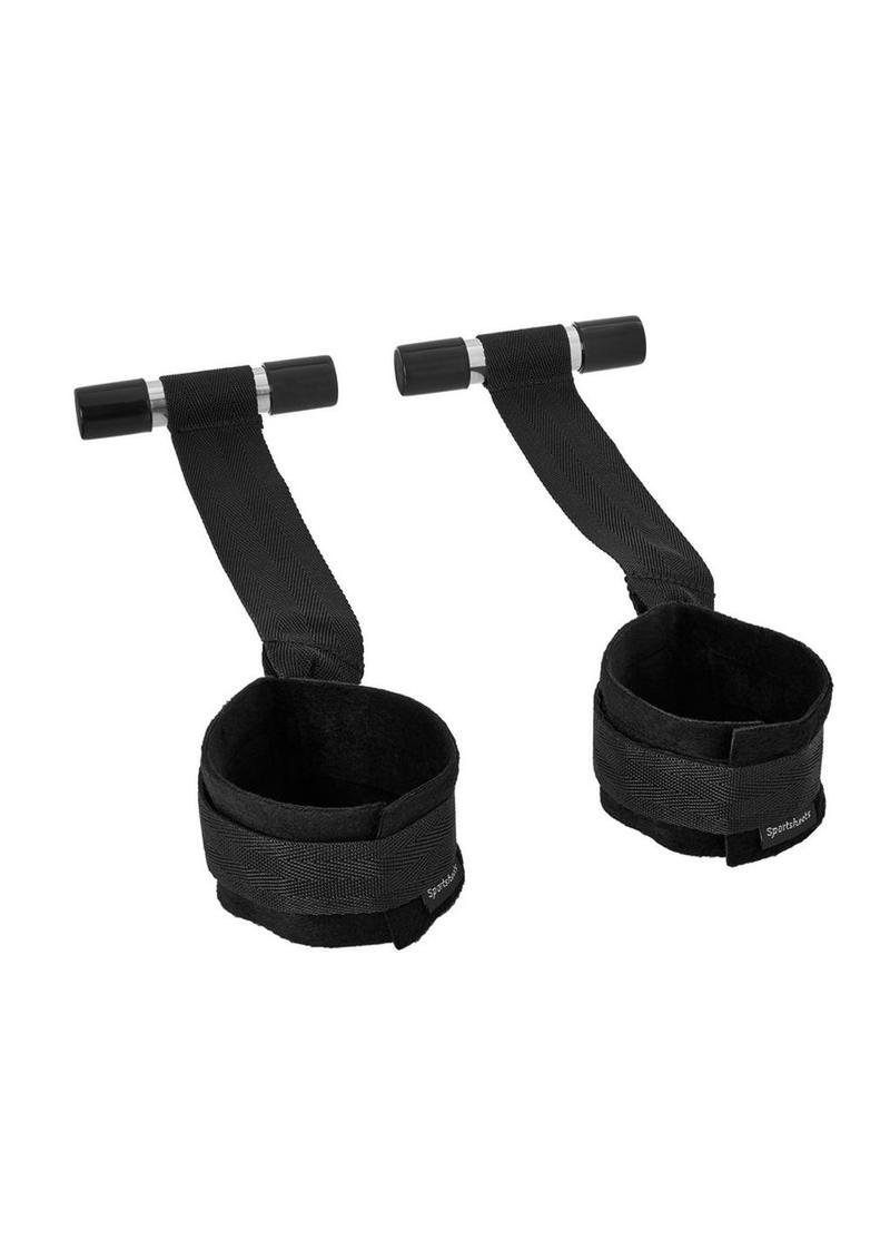 Accesorio bondage / BDSM Sportsheets Door Jam esposas - Black - Imagen 2