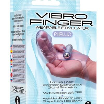Juguete íntimo Icon Brands - The 9's - VibroFinger Massager - Purple