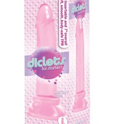 Dildo Icon Brands - The 9's - Diclets Jelly Dildo 7in - Pink