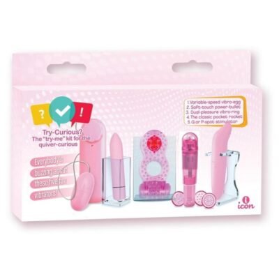 Juguete íntimo Icon Brands - Try Curious Vibe Kit - Pink