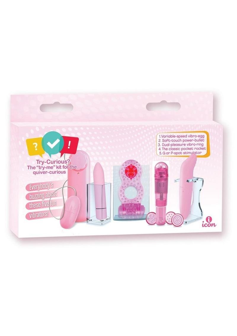 Juguete íntimo Icon Brands - Try Curious Vibe Kit - Pink