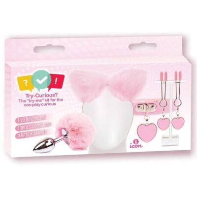 Juguete íntimo Icon Brands - Try Curious Kitty Kit - Pink