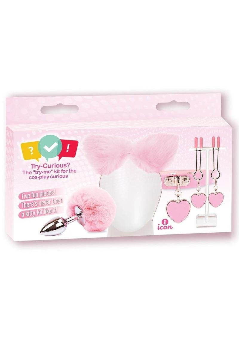 Juguete íntimo Icon Brands - Try Curious Kitty Kit - Pink