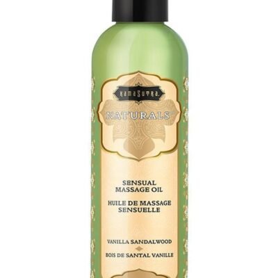 Aceite de masaje Kama Sutra Company - Naturals Massage Oil Vanilla Sandalwood 2oz