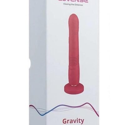 Gravity Remote App Thrusting Rechargeable Silicone Vibrador - Red