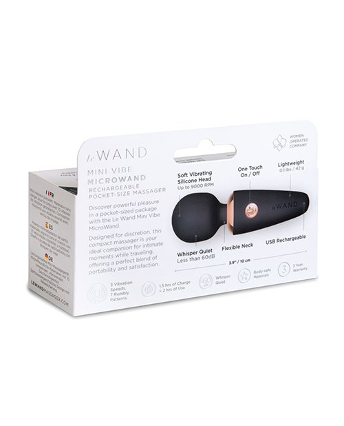 Le Wand Mini Micro Wand - Black - Imagen 2