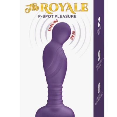 The Royal P-Spot Pleasure Rechargeable Silicone Estimulador de próstata  - Purple