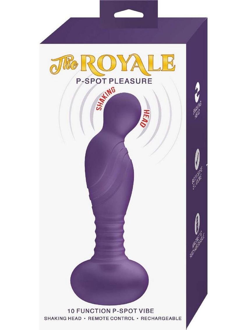 The Royal P-Spot Pleasure Rechargeable Silicone Estimulador de prĂ³stata - Purple