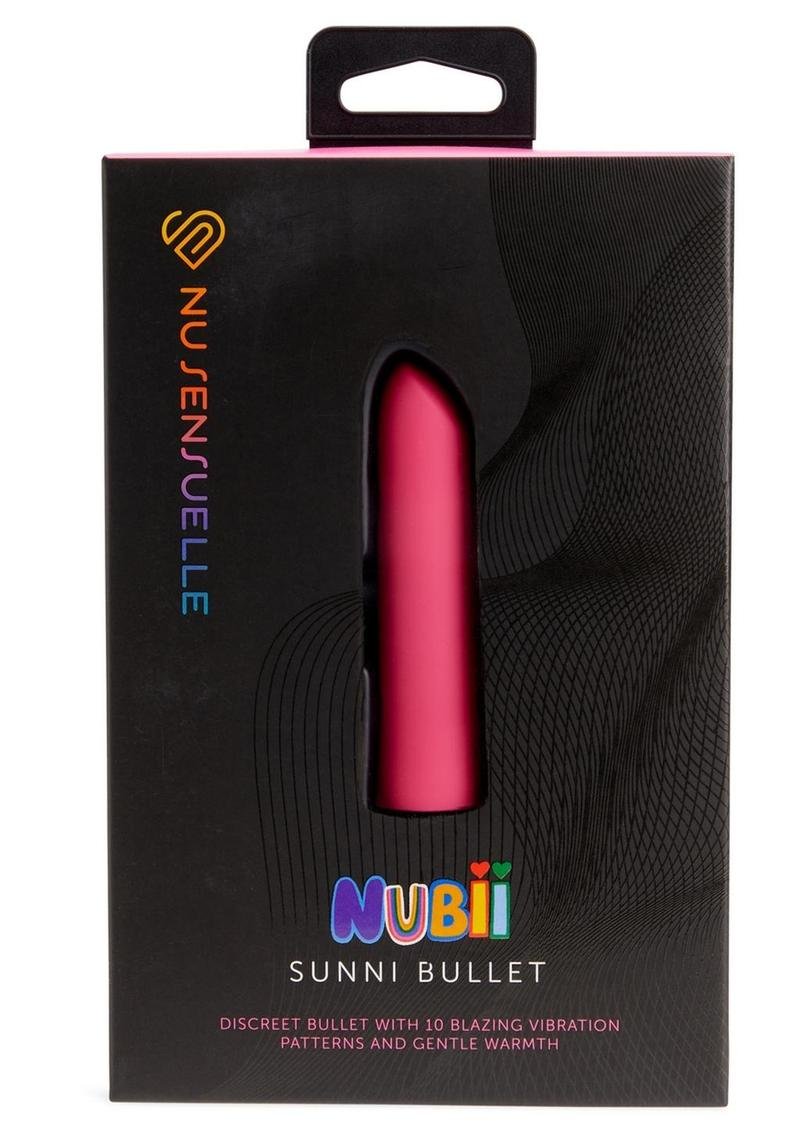 Sunni Nubii Rechargeable Silicone Heating Bala vibradora - Pink