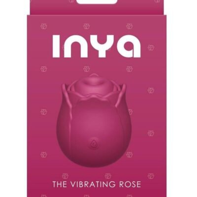 INYA The Vibrating Rose Rechargeable Silicone clitoral estimulador  - Red