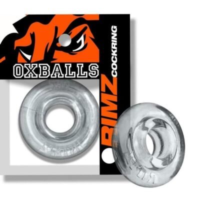 Oxballs Rimz Single Cock Ring - Clear