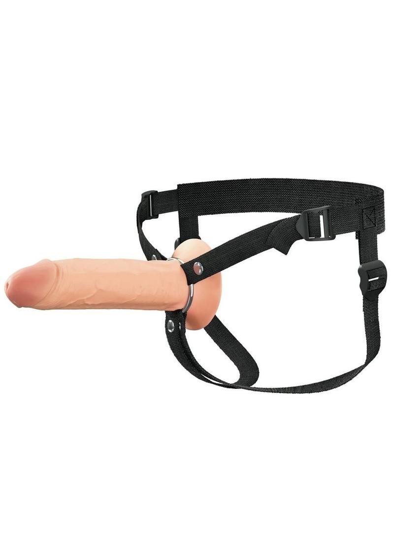 Arnés strap-on Pipedream Products - Fantasy X-Tensions Elite Silicone Dual Density Hollow Strap-On 8in - Vanilla - Imagen 2
