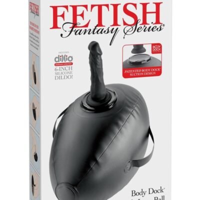 Juguete íntimo Pipedream Products - Fetish Fantasy Series Body Dock Inflatable Love Ball - Black