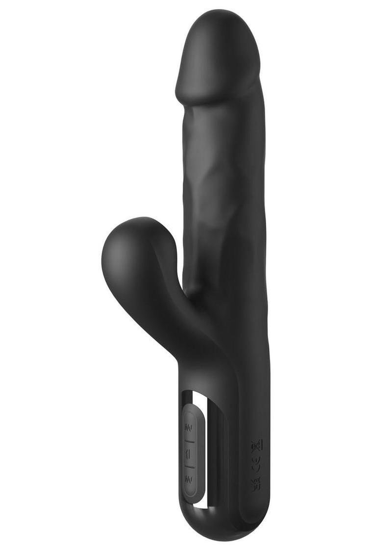 Vibrador Pipedream Products - Fetish Fantasy Series Sonix Rechargeable Silicone Thruster Rabbit Vibrator - Black - Imagen 2