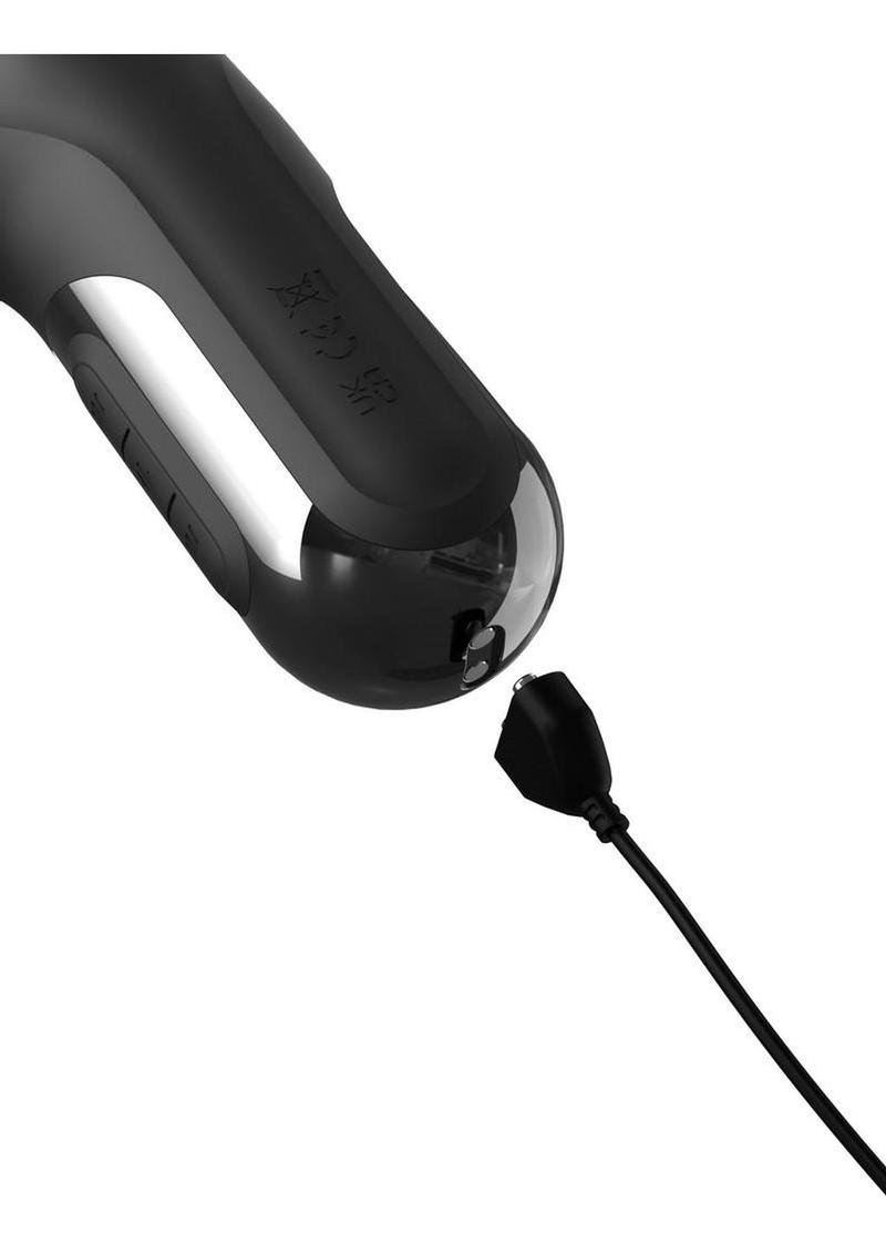 Vibrador Pipedream Products - Fetish Fantasy Series Sonix Rechargeable Silicone Thruster Rabbit Vibrator - Black - Imagen 4