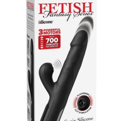 Vibrador Pipedream Products - Fetish Fantasy Series Sonix Rechargeable Silicone Thruster Rabbit Vibrator - Black