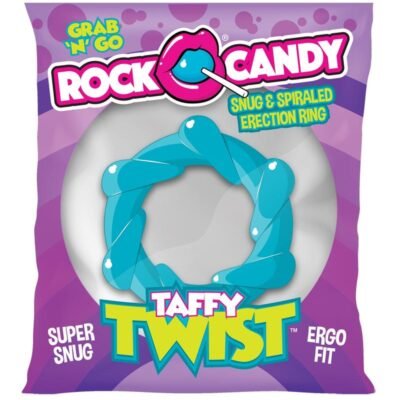 Rock Candy Taffy Twist Cock anillo - Blue