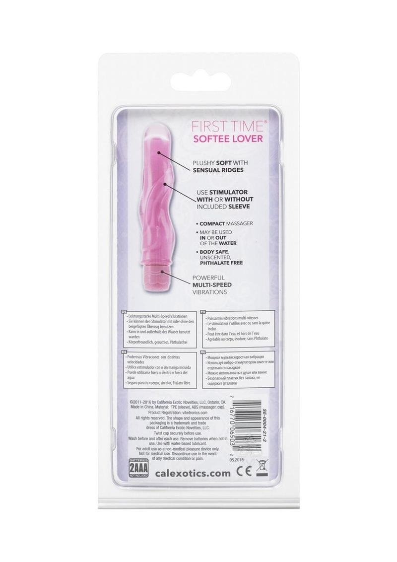 Vibrador CalExotics - First Time Softee Lover Vibrator - Pink - Imagen 2