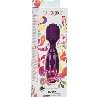 Vibrador CalExotics - Tiny Teasers Nubby USB Rechargeable Mini Vibrator Silicone Textured Head Waterproof - Purple