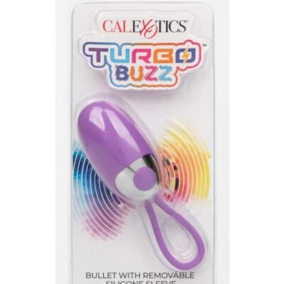 Bala vibradora CalExotics - Turbo Buzz Rechargeable Bullet with Removable Silicone Egg - Purple
