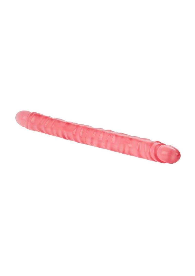 Dildo CalExotics - Translucence Viened Super Slim Dildo 17.5in - Pink - Imagen 2