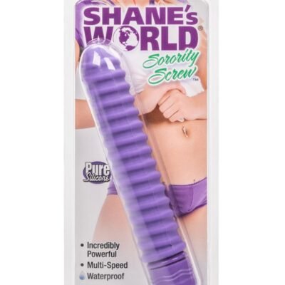 Vibrador CalExotics - Shane's World Sorority Screw Silicone Vibrator - Purple