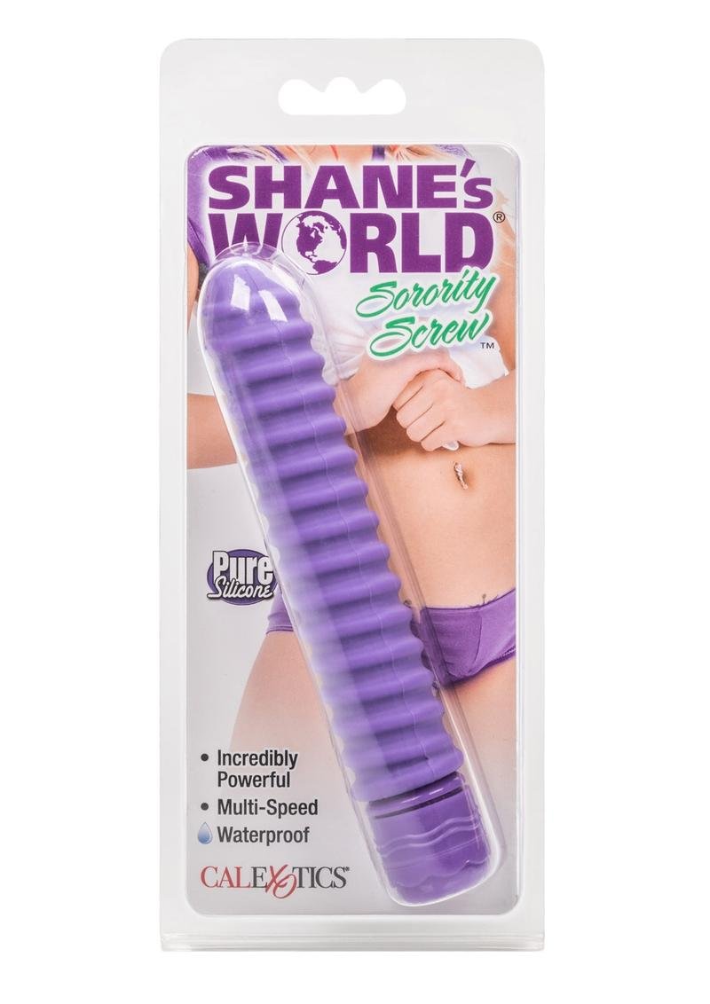 Vibrador CalExotics - Shane's World Sorority Screw Silicone Vibrator - Purple
