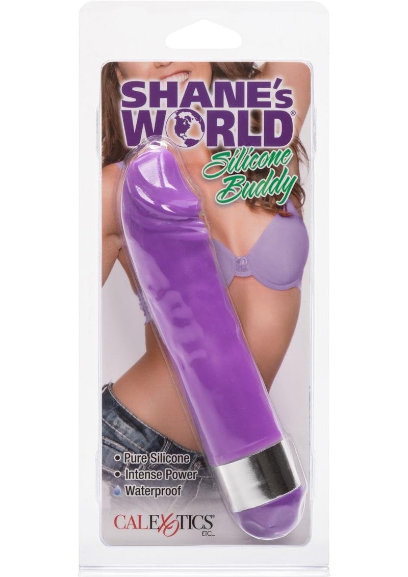 Juguete íntimo CalExotics - Shane's World Silicone Buddy Waterproof 4.5in - Purple