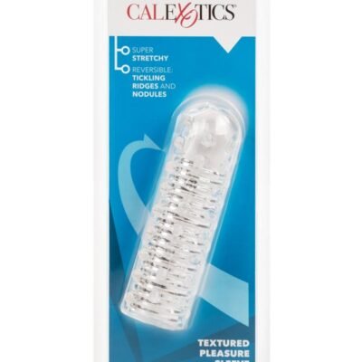 Extensor peneano CalExotics - Reversible Texture Penis Extender and Masturbator - Clear