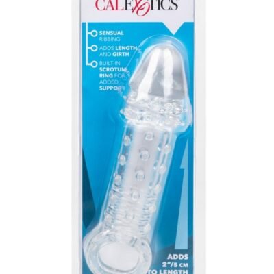 Extensor peneano CalExotics - Ultimate Stud Penis Extender with Scrotum Support - Clear