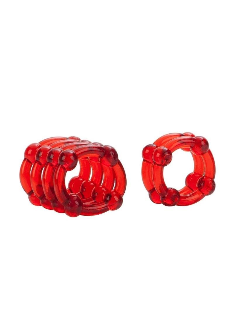 COLT Enhancer Rings Cock Rings - Red - Imagen 2